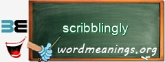 WordMeaning blackboard for scribblingly